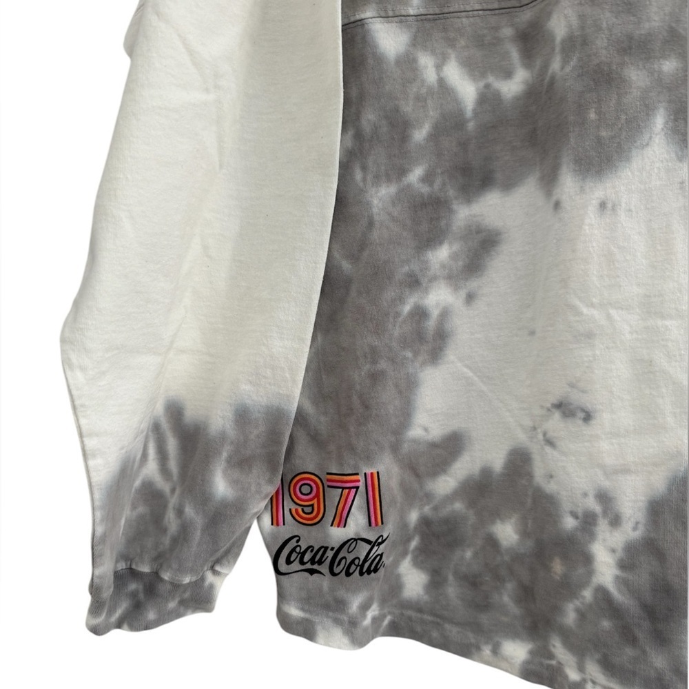 Coca-Cola 1971 The Unity Collection Unisex Gray White Tie-Dye Spirit Jersey XXL - Picture 3 of 7